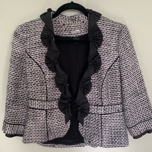 WHBM Black and White Blazer